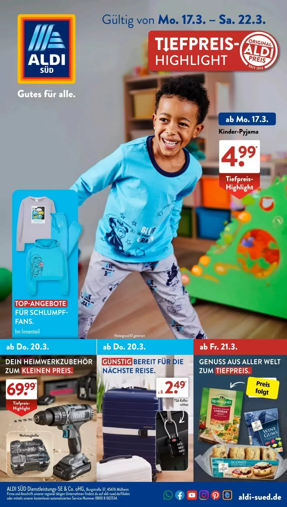 Aldi Süd Prospekt gültig vom 17.03.2025 bis 22.03.2025 prospektsuche