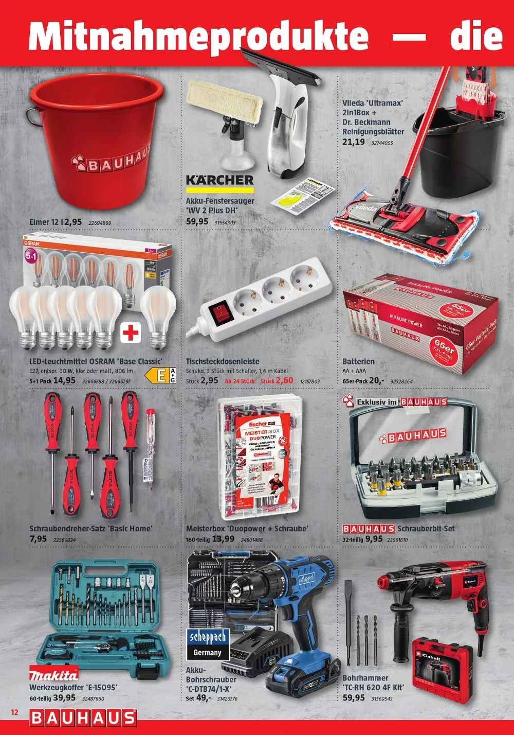 BAUHAUS prospekt oktober 12