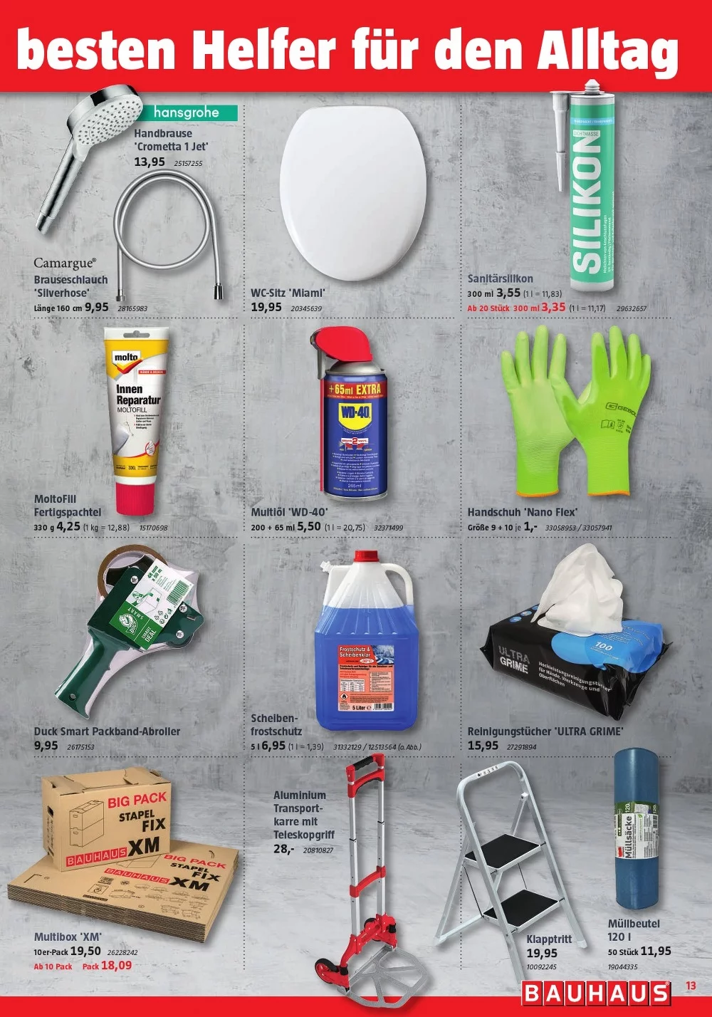 BAUHAUS prospekt oktober 13