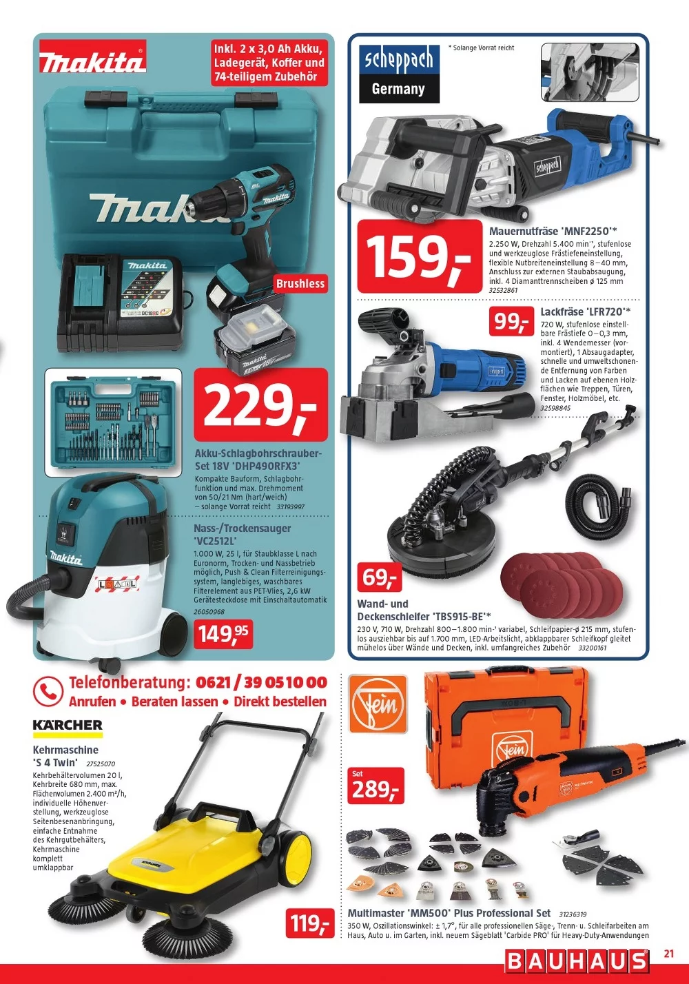 BAUHAUS prospekt oktober 21