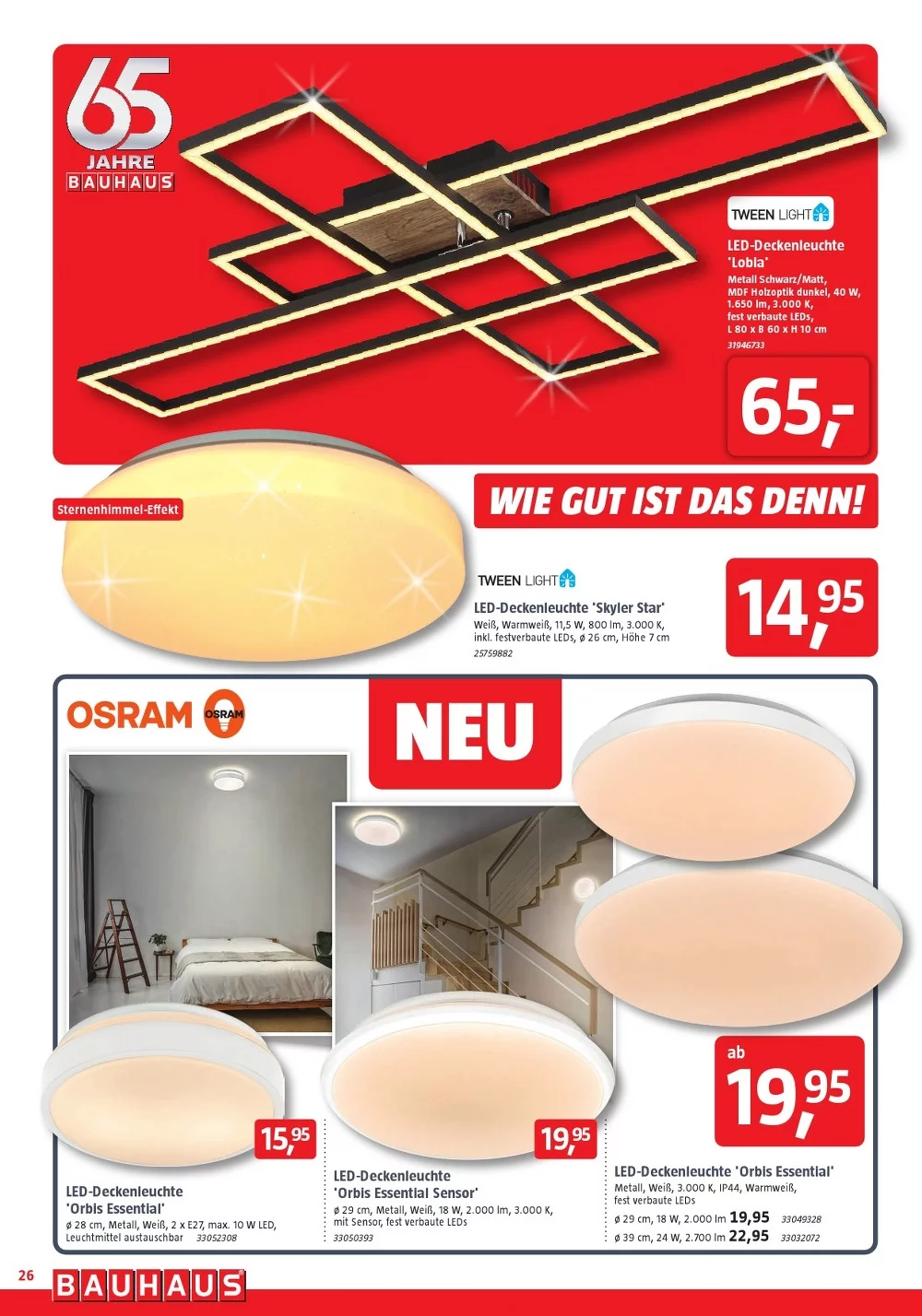 BAUHAUS prospekt oktober 26