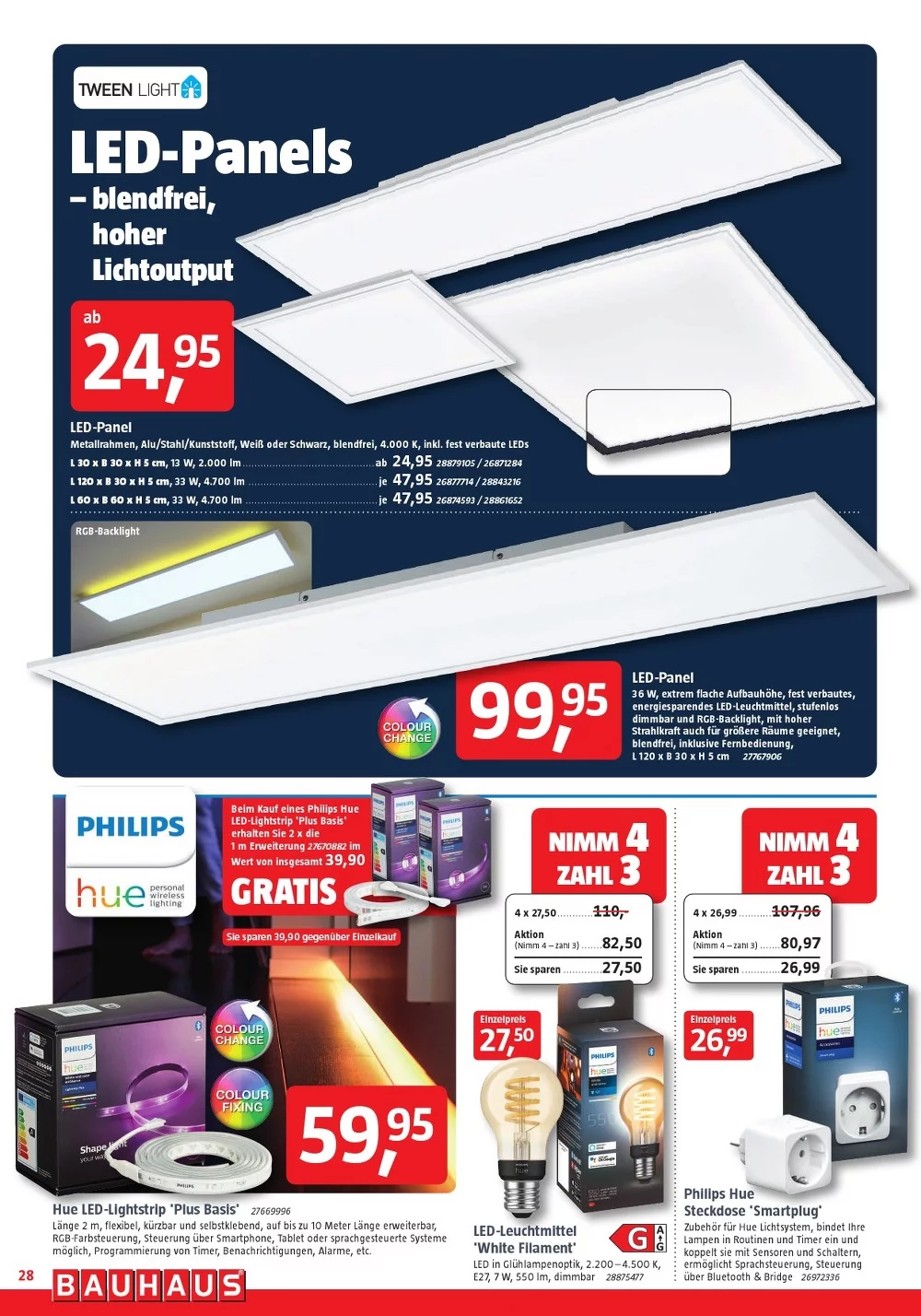 BAUHAUS prospekt oktober 28