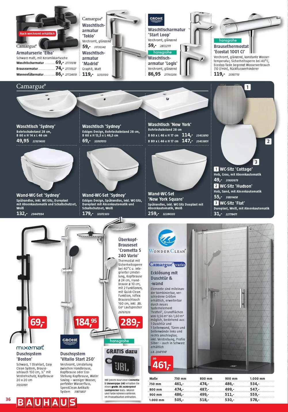 BAUHAUS prospekt oktober 36