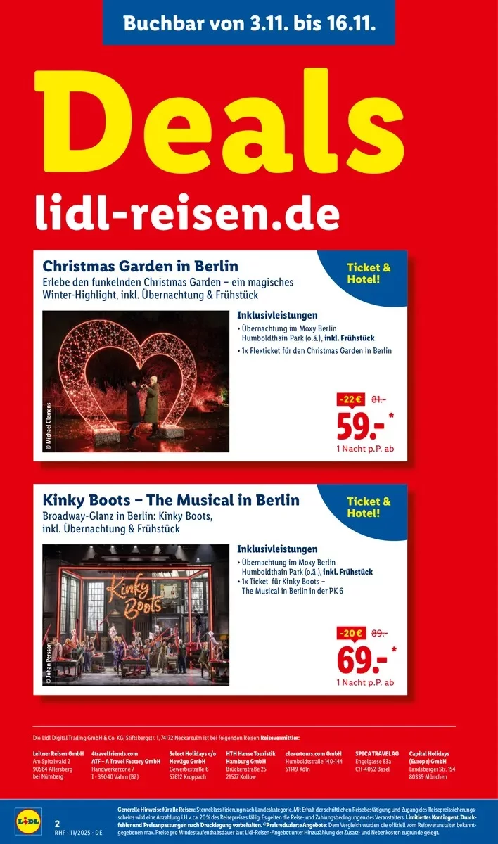 lidl reisen prospekt november 2