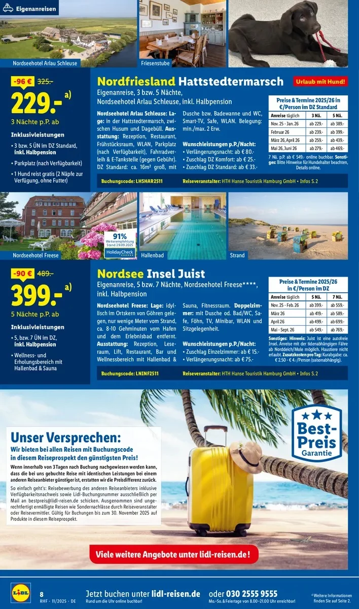 lidl reisen prospekt november 3