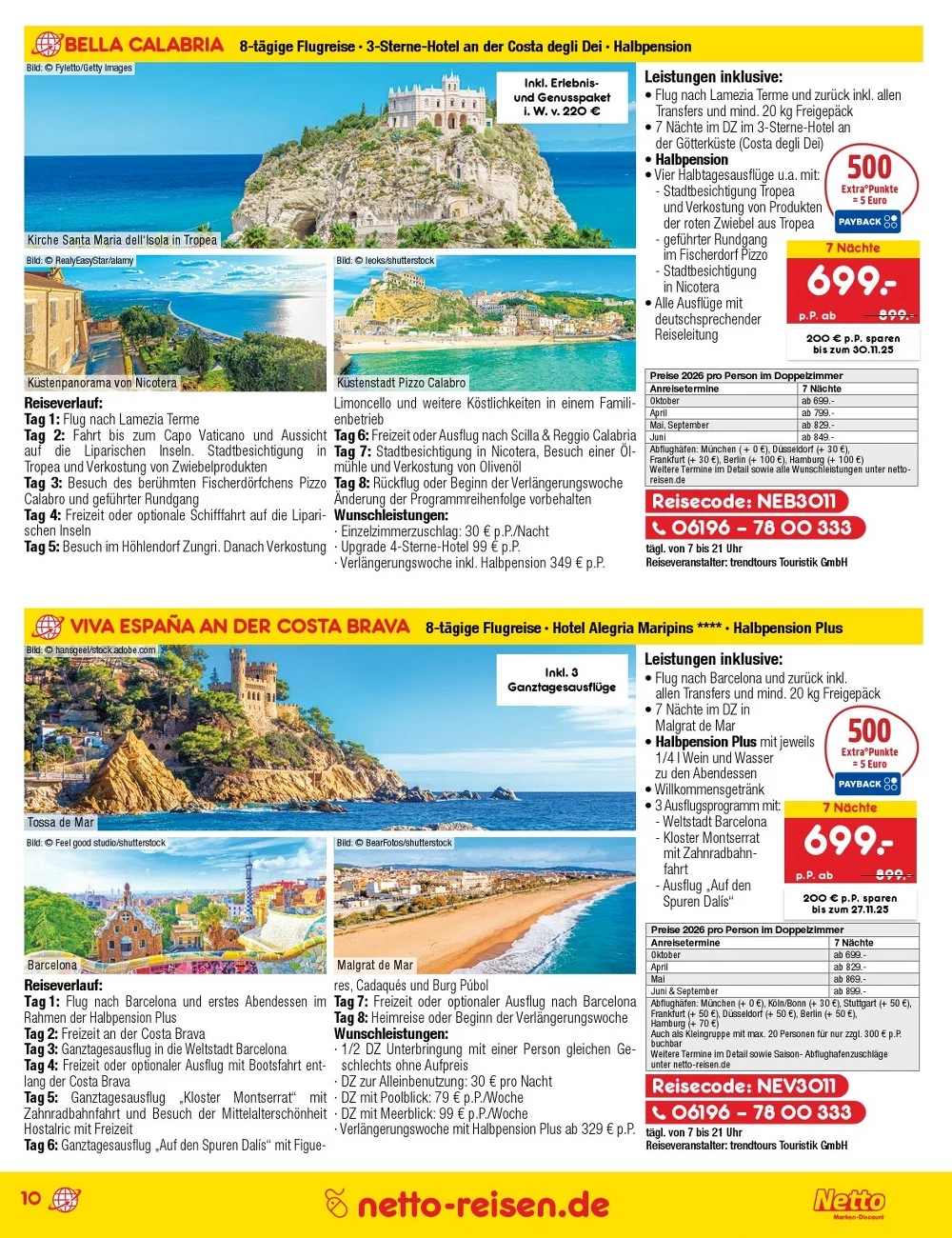 netto marken prospekt reisen november 10