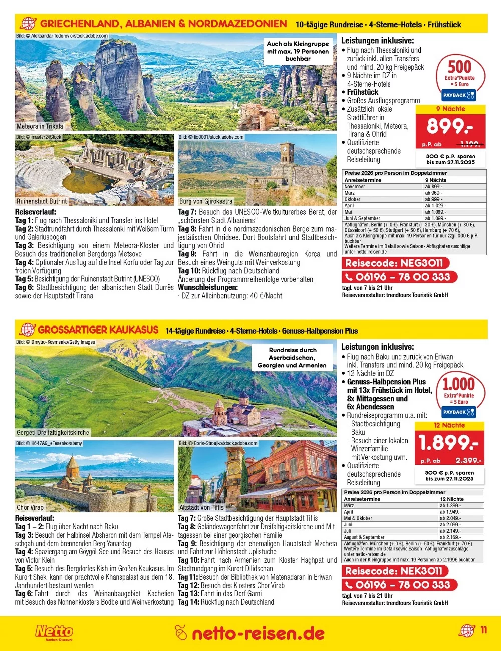 netto marken prospekt reisen november 11