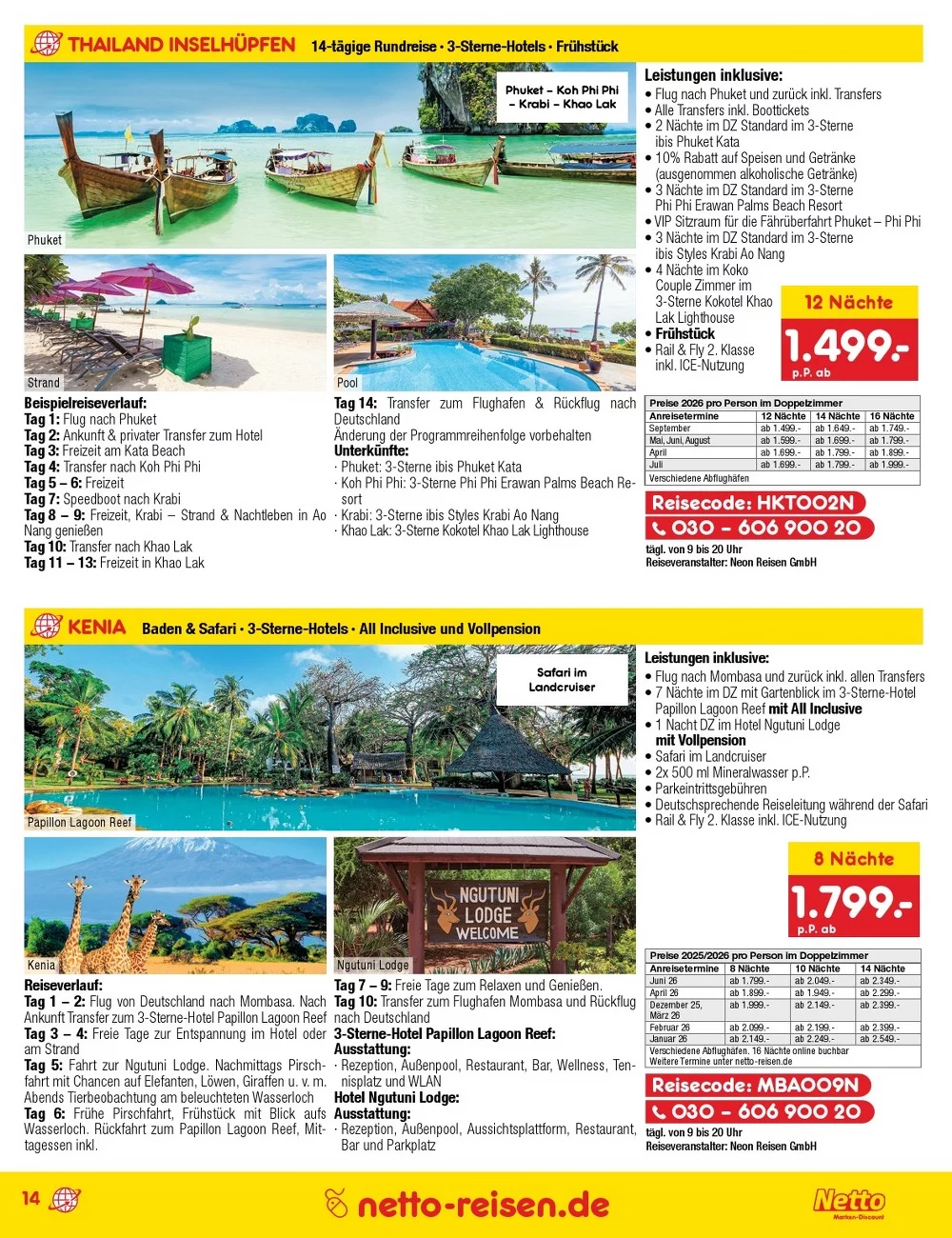 netto marken prospekt reisen november 14