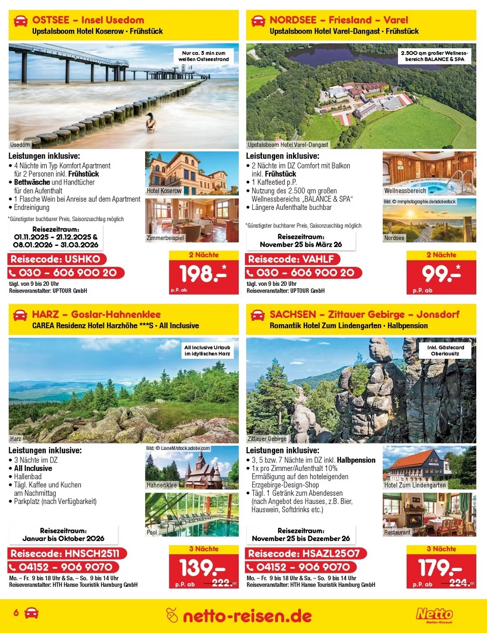 netto marken prospekt reisen november 6