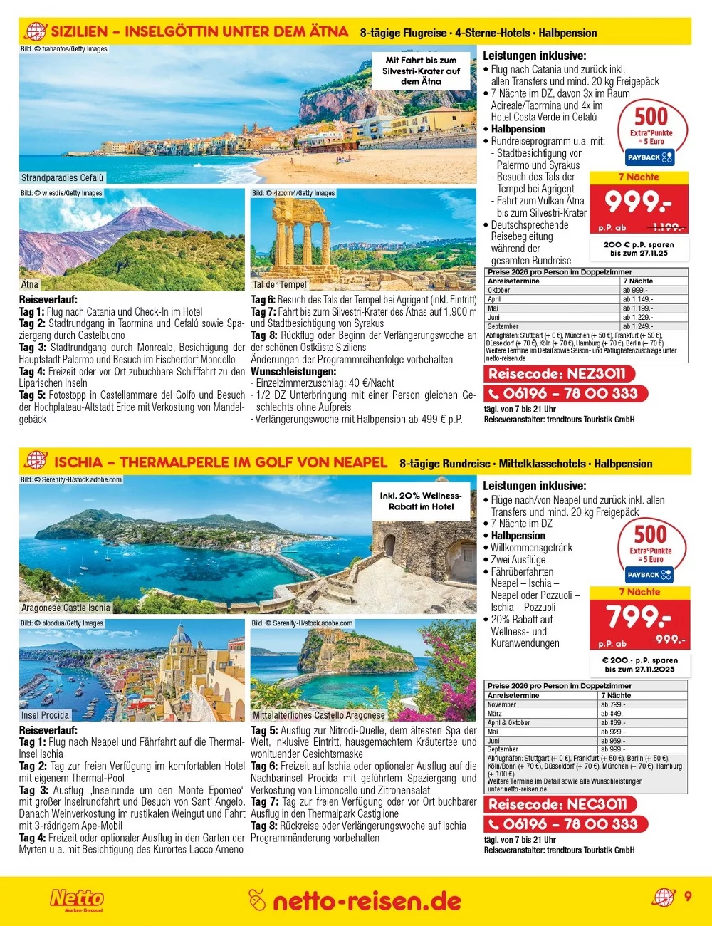netto marken prospekt reisen november 9