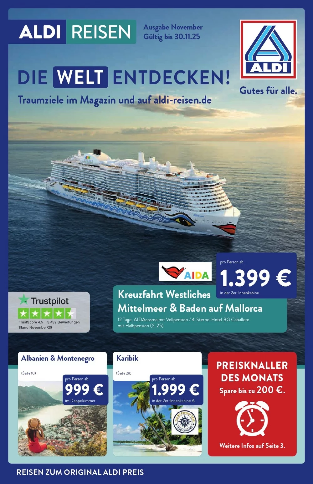 Aldi Nord Reisen Prospekt November 2025 1 aldi reisen-prospekt november