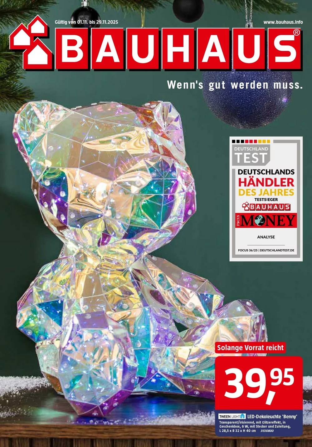 bauhaus prospekt november