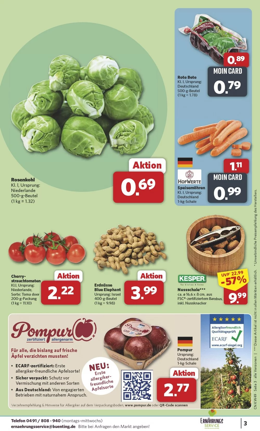 Combi Prospekt 01.12.2025 bis 06.12.2025 3 combi prospekt dezember 1 6 3