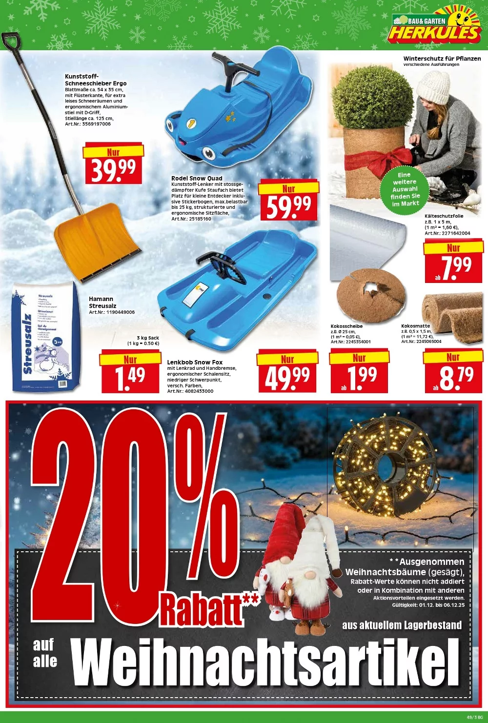 herkules baumarkt prospekt dezember 1 6 3