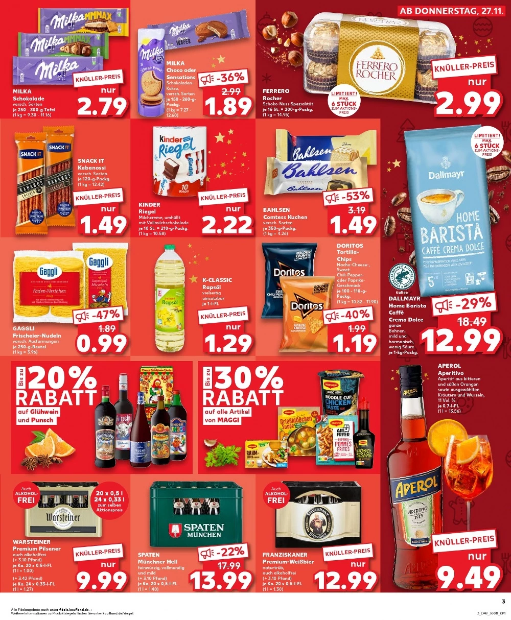 kaufland prospekt november 27 dezember 3 3