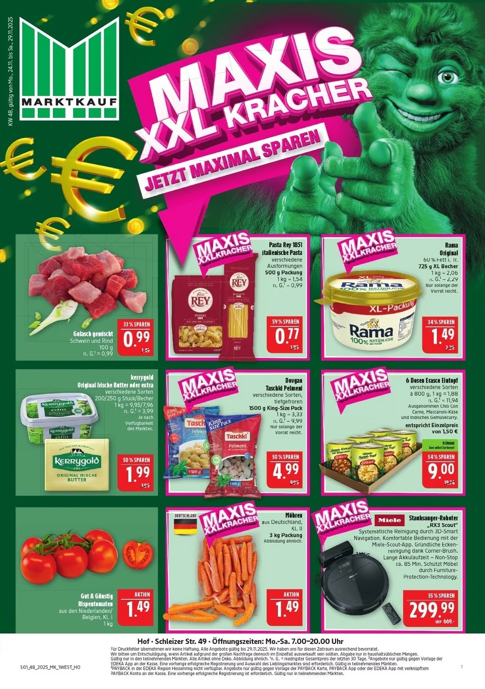 Marktkauf Prospekt Hof 01.12.2025 bis 06.12.2025 1 marktkrauf hof prospekt kw48