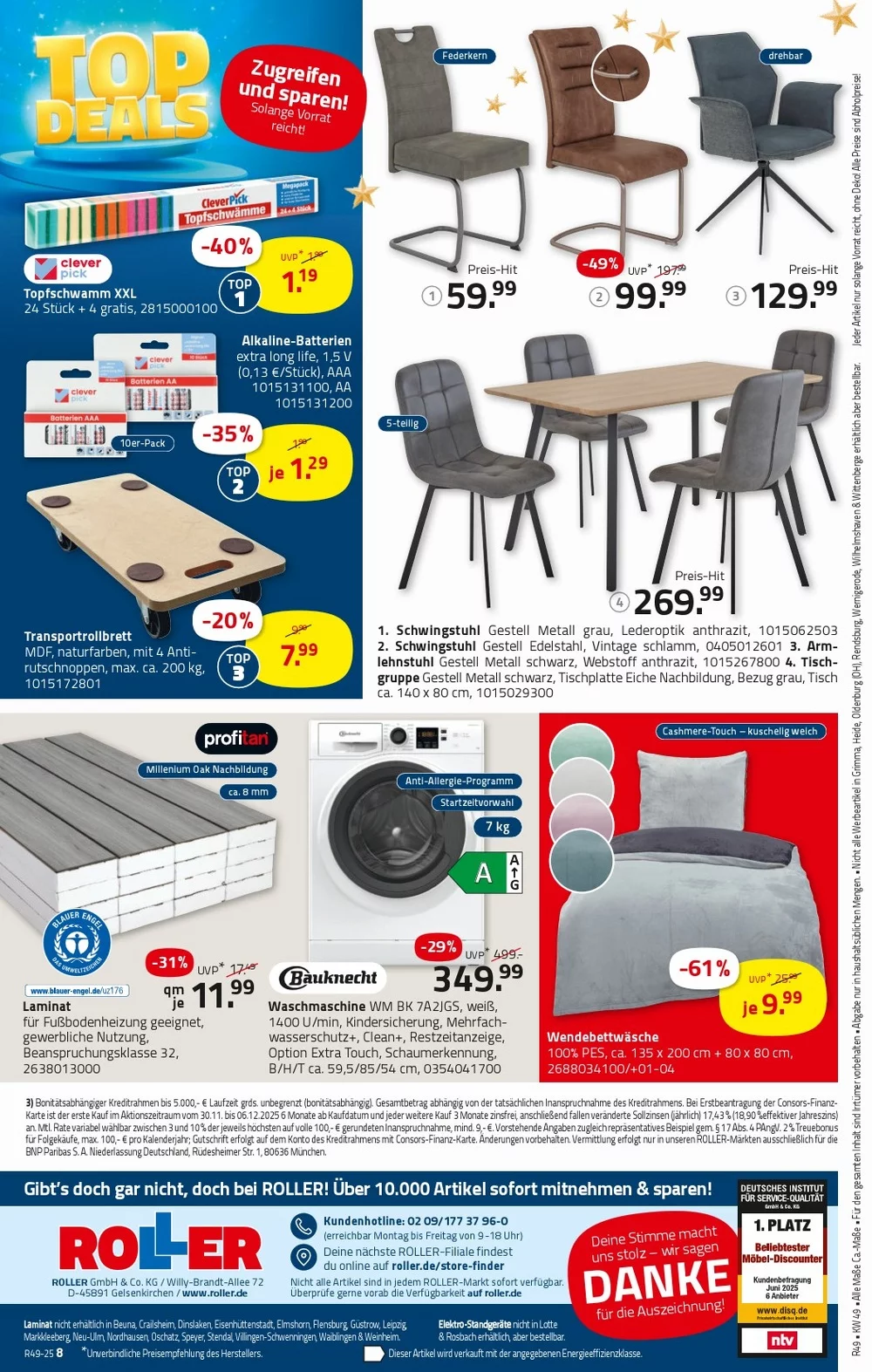 roller prospekt dezember 1 6 9