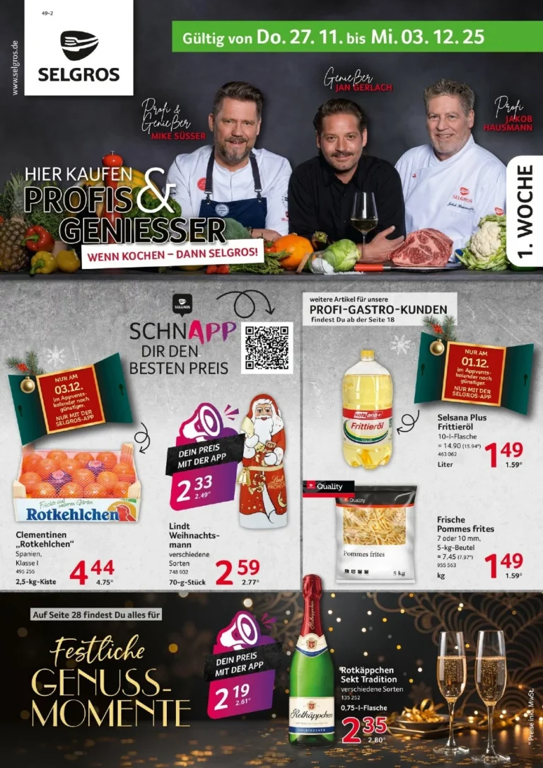 selgros food prospekt kw49