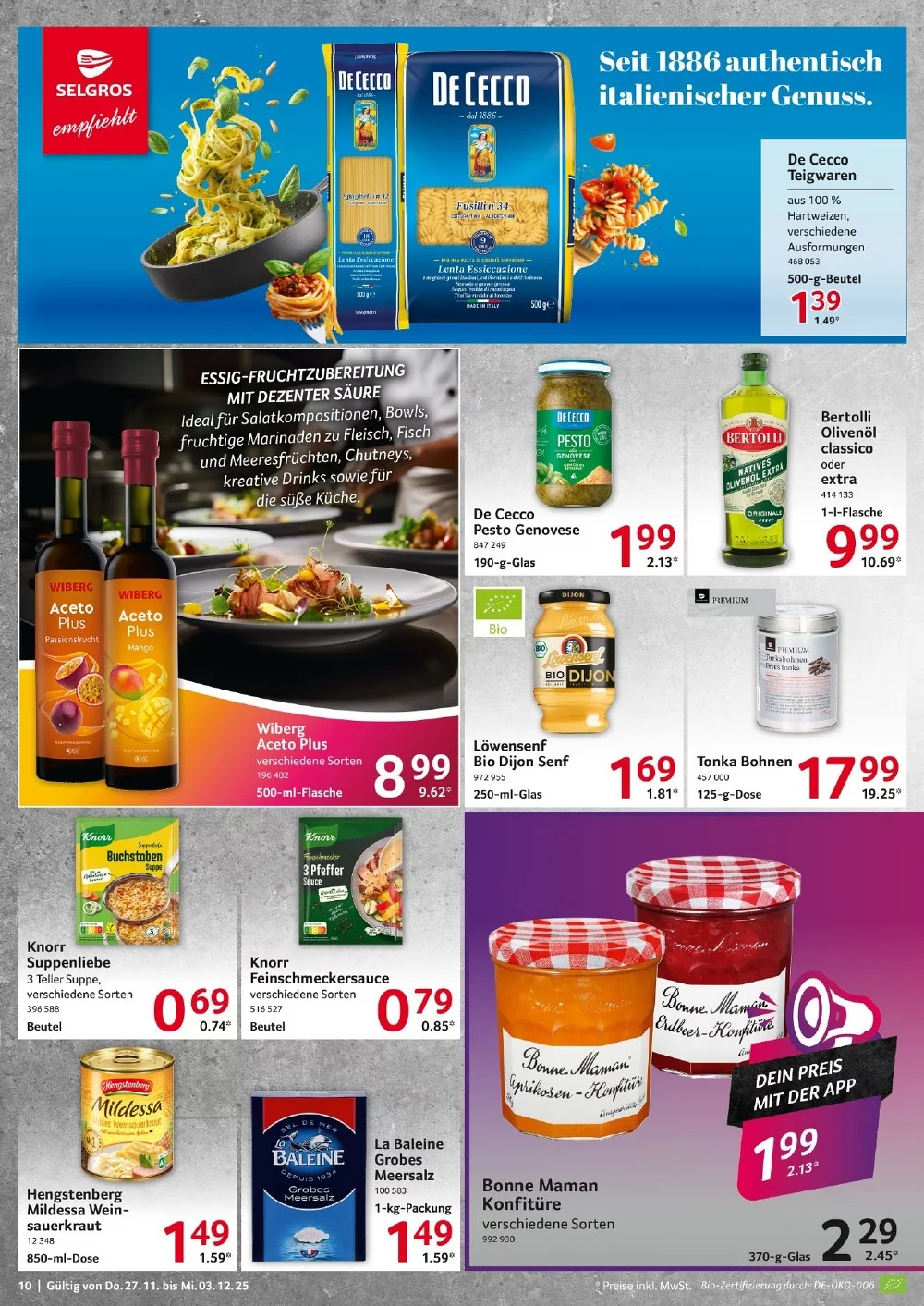 selgros food prospek november 27 dezember 4 10