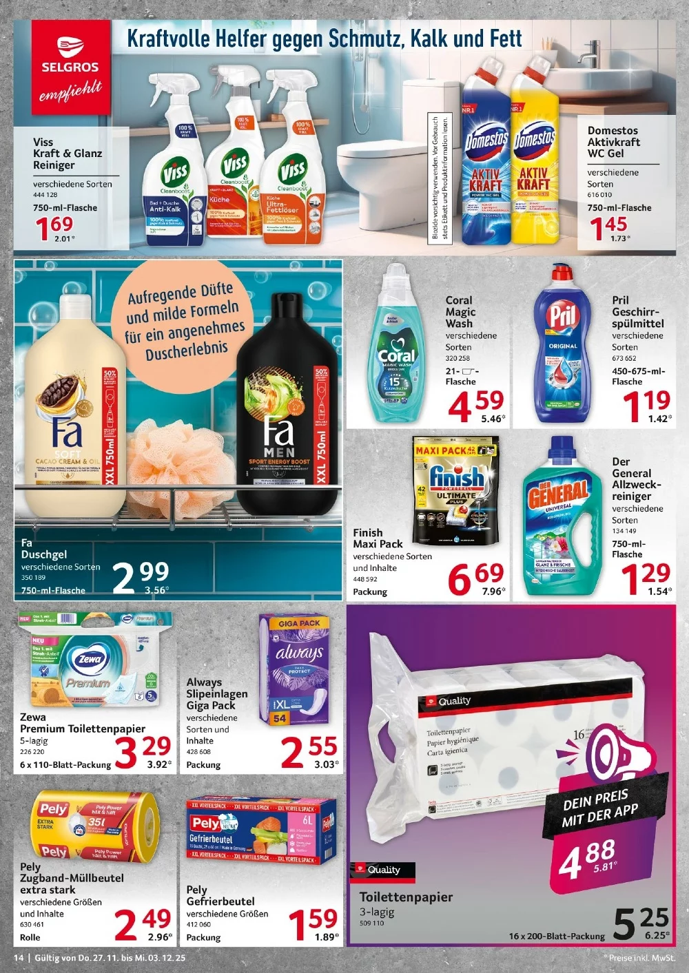 selgros food prospek november 27 dezember 4 14