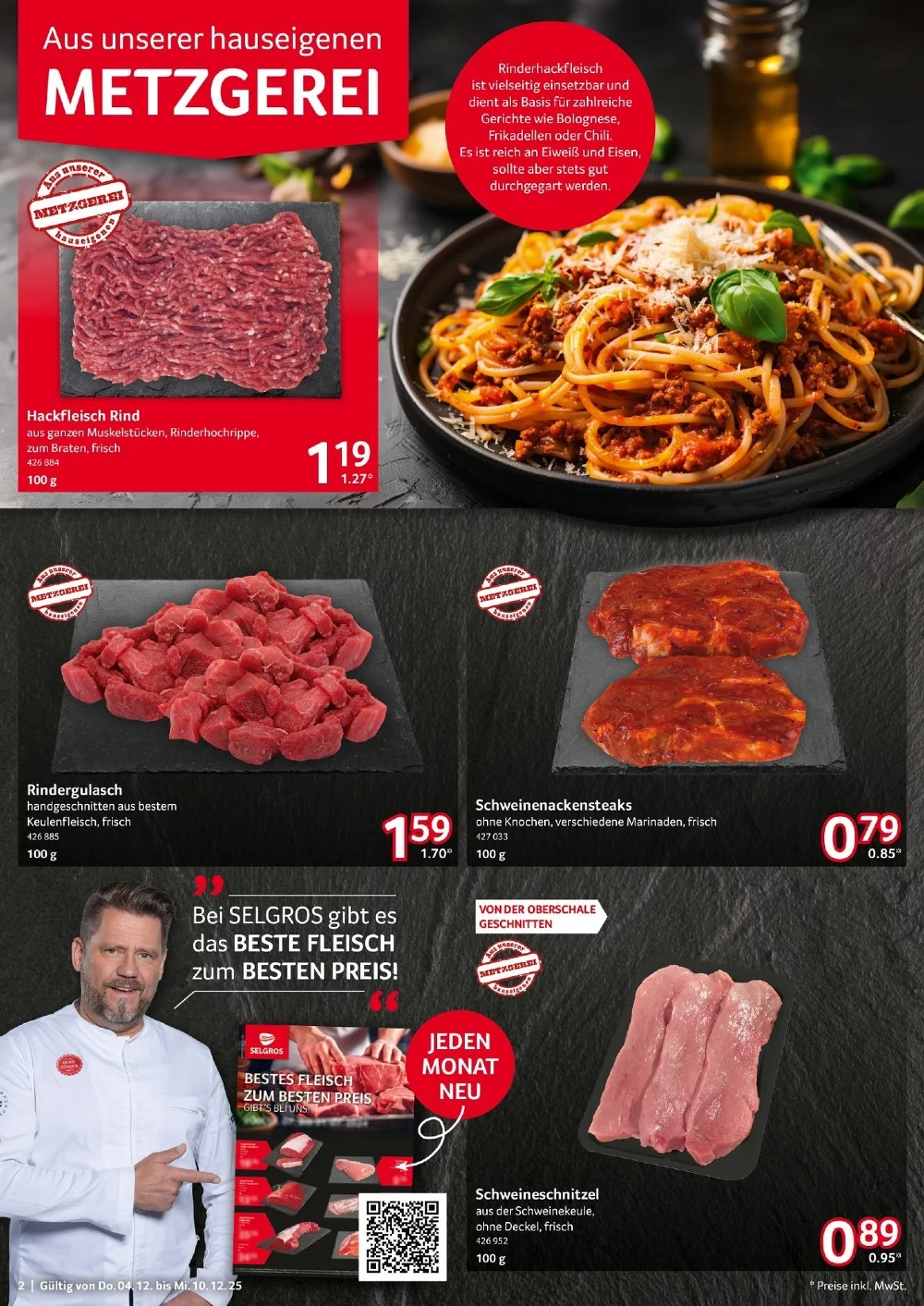 Selgros Prospekt (Food) 04.12.2025 bis 10.12.2025 2 selgros prospekt dezember 4 10 2