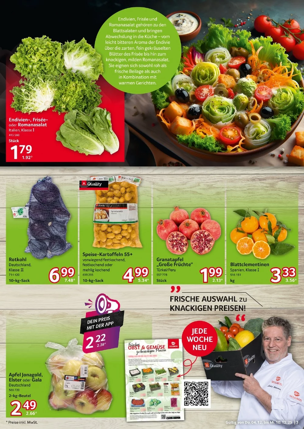 Selgros Prospekt (Food) 04.12.2025 bis 10.12.2025 3 selgros prospekt dezember 4 10 3