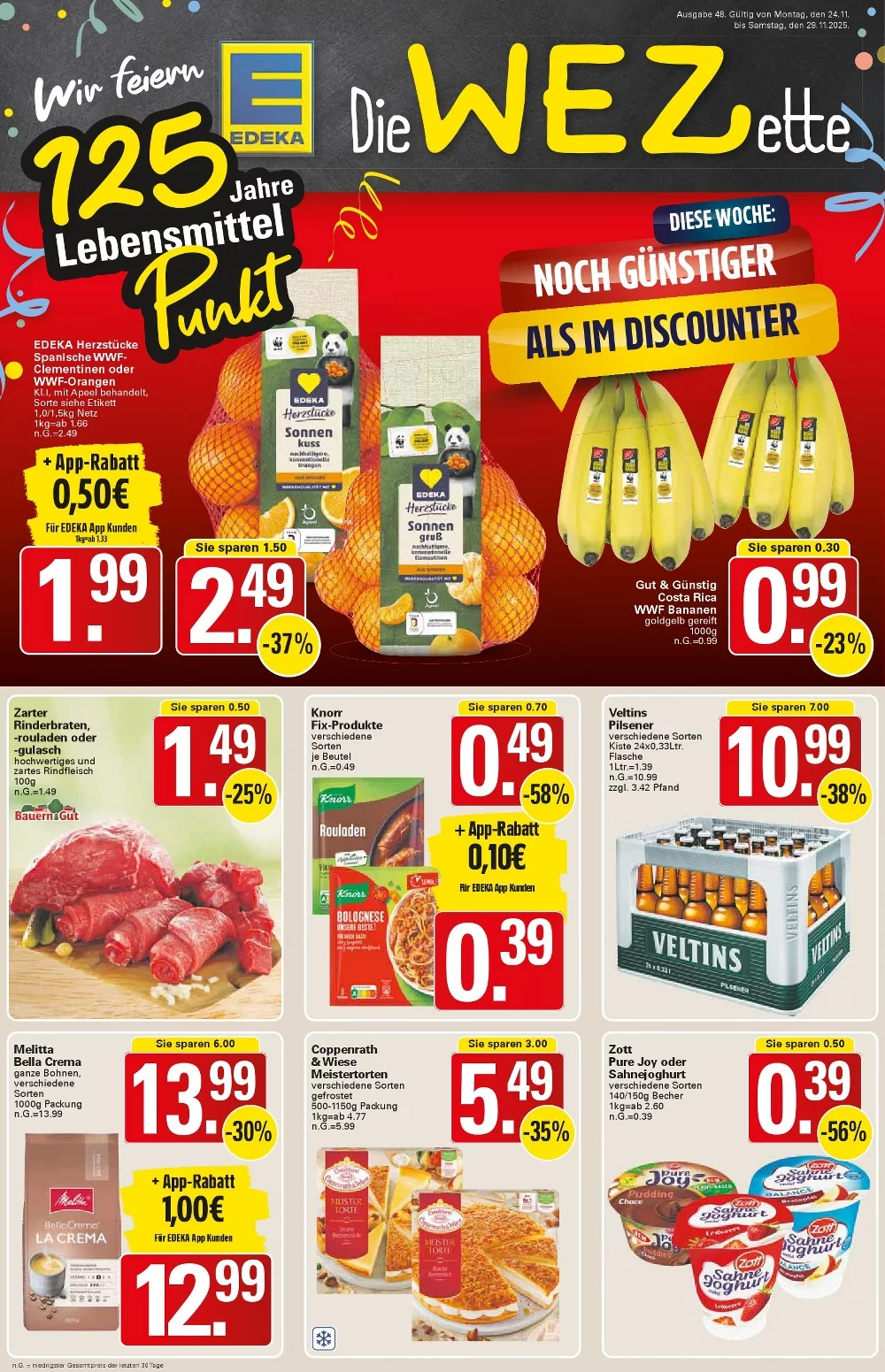 WEZ Prospekt 08.12.2025 bis 13.12.2025 1 wez prospekt kw48