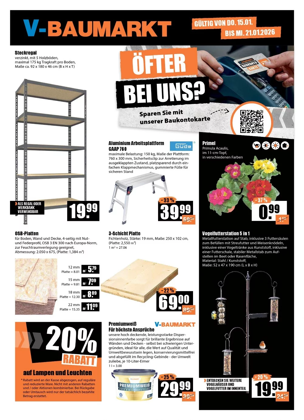 v baumarkt prospekt  kw-3