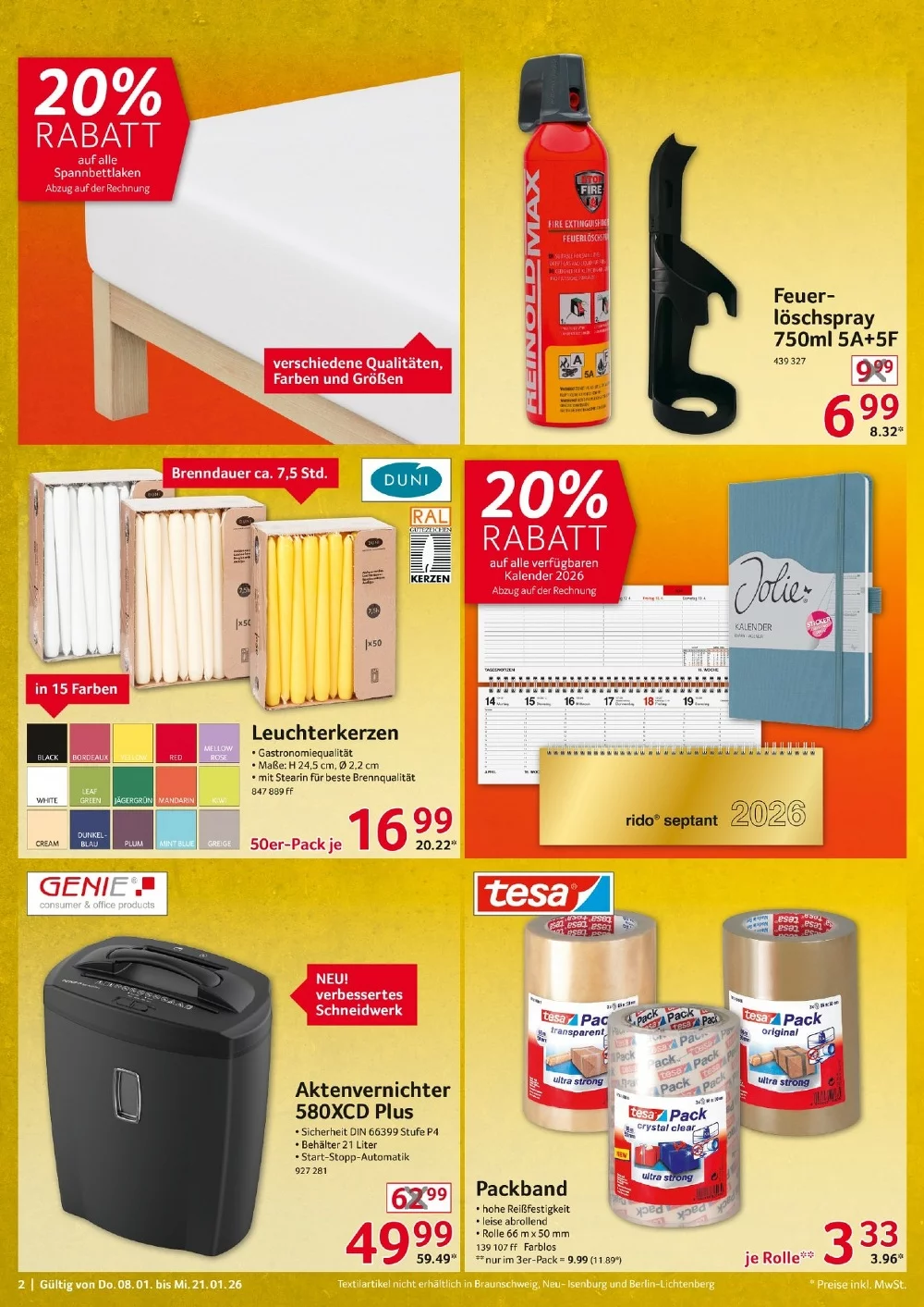 selgros nonfood prospekt januar 8 21 2