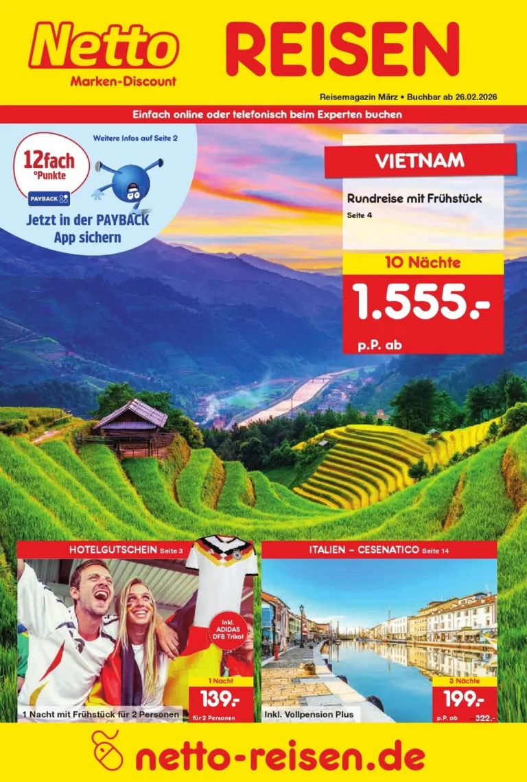 netto marken reisen prospekt