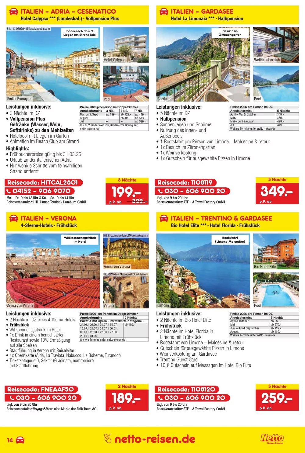 Netto marken prospekt Reisemagazin 2026 03 14