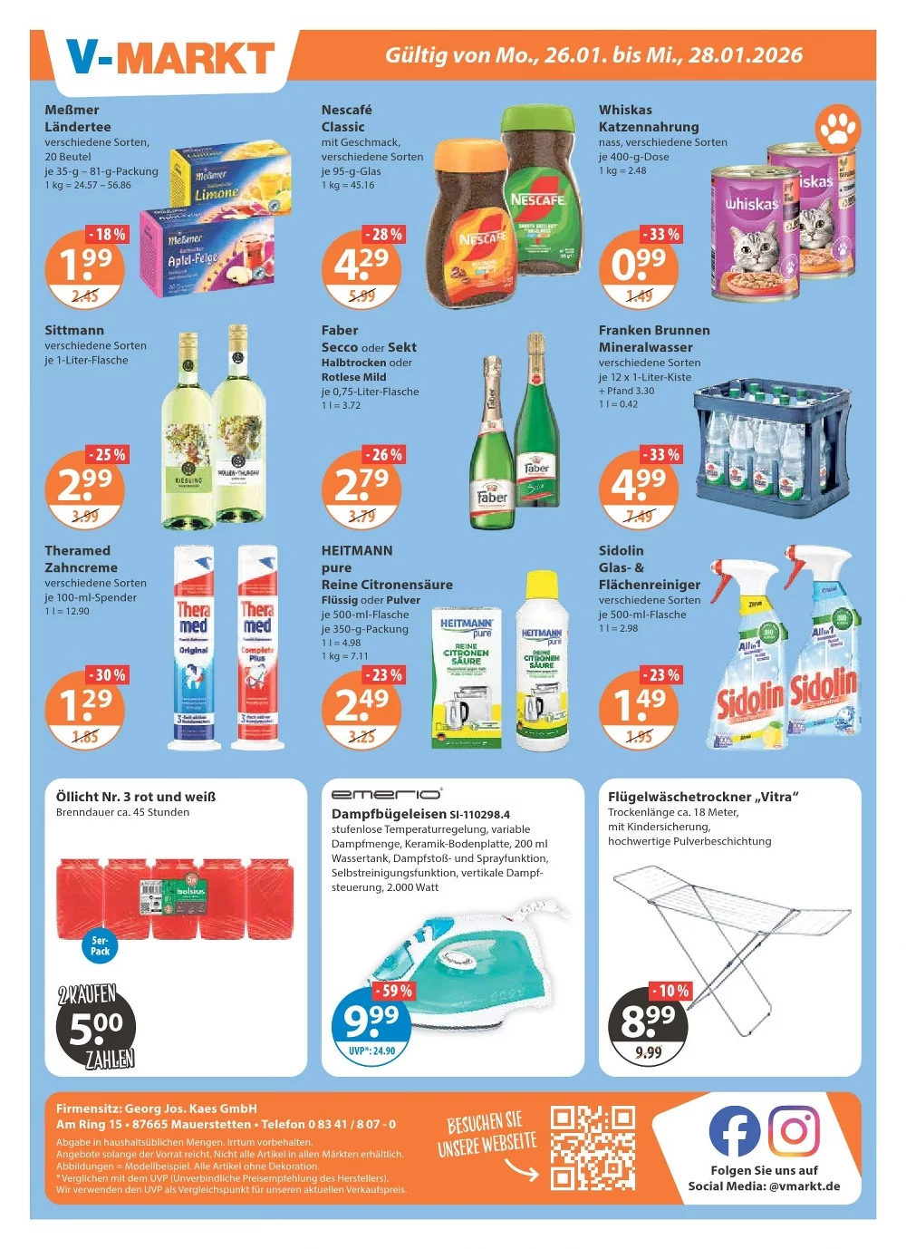 V Markt prospekt januar 22 28 20