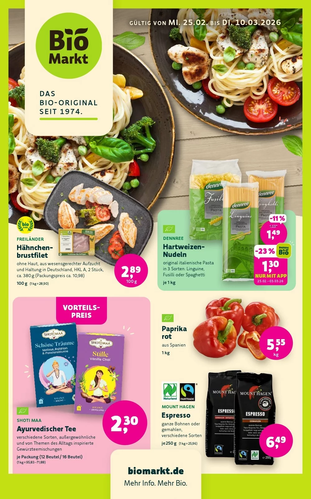Denn's Biomarkt Prospekt 25.02.2026 bis 10.03.2026 1 denns biomarkt prospekt kw-9-10
