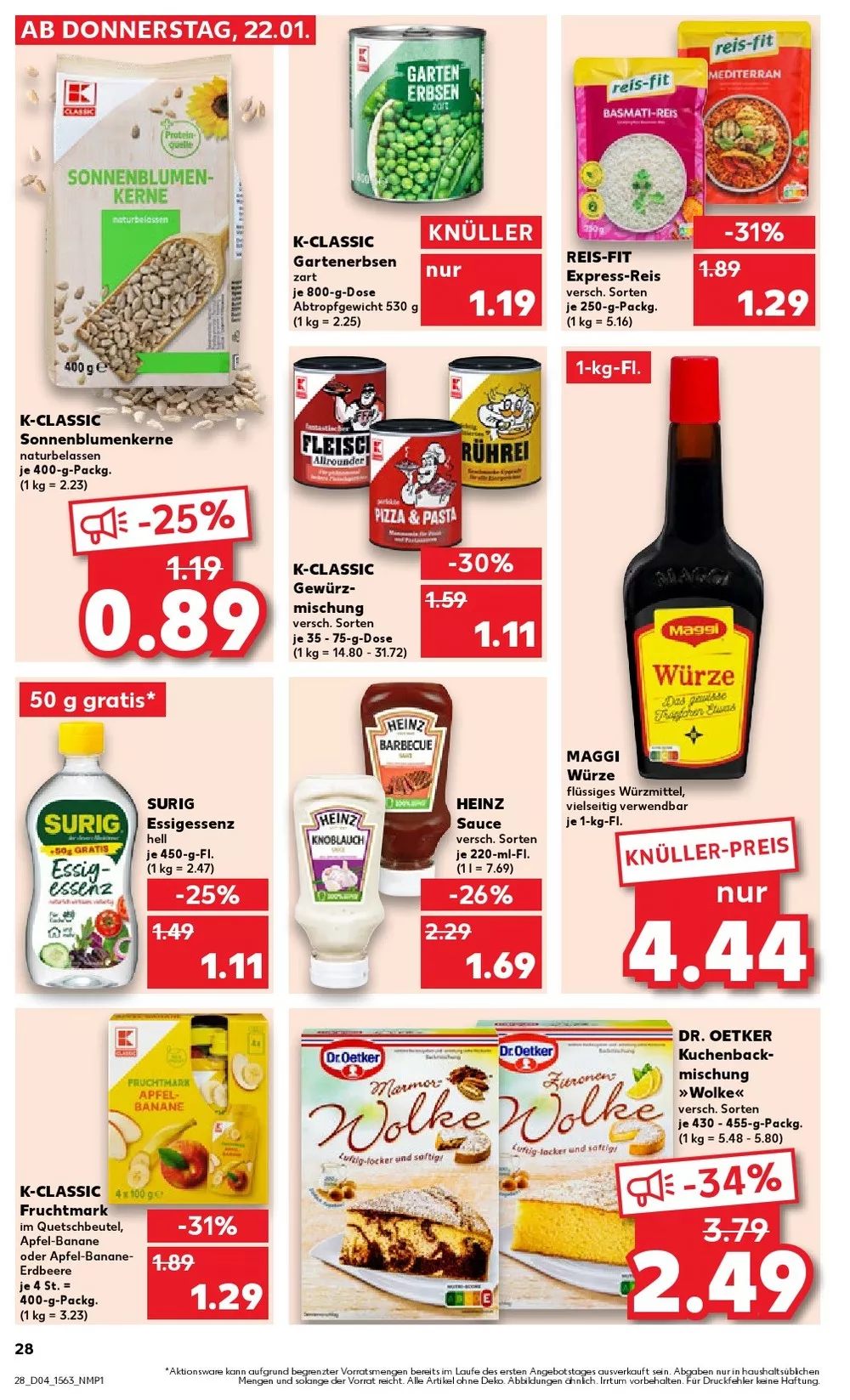 kaufland prospekt januar 22 28 28