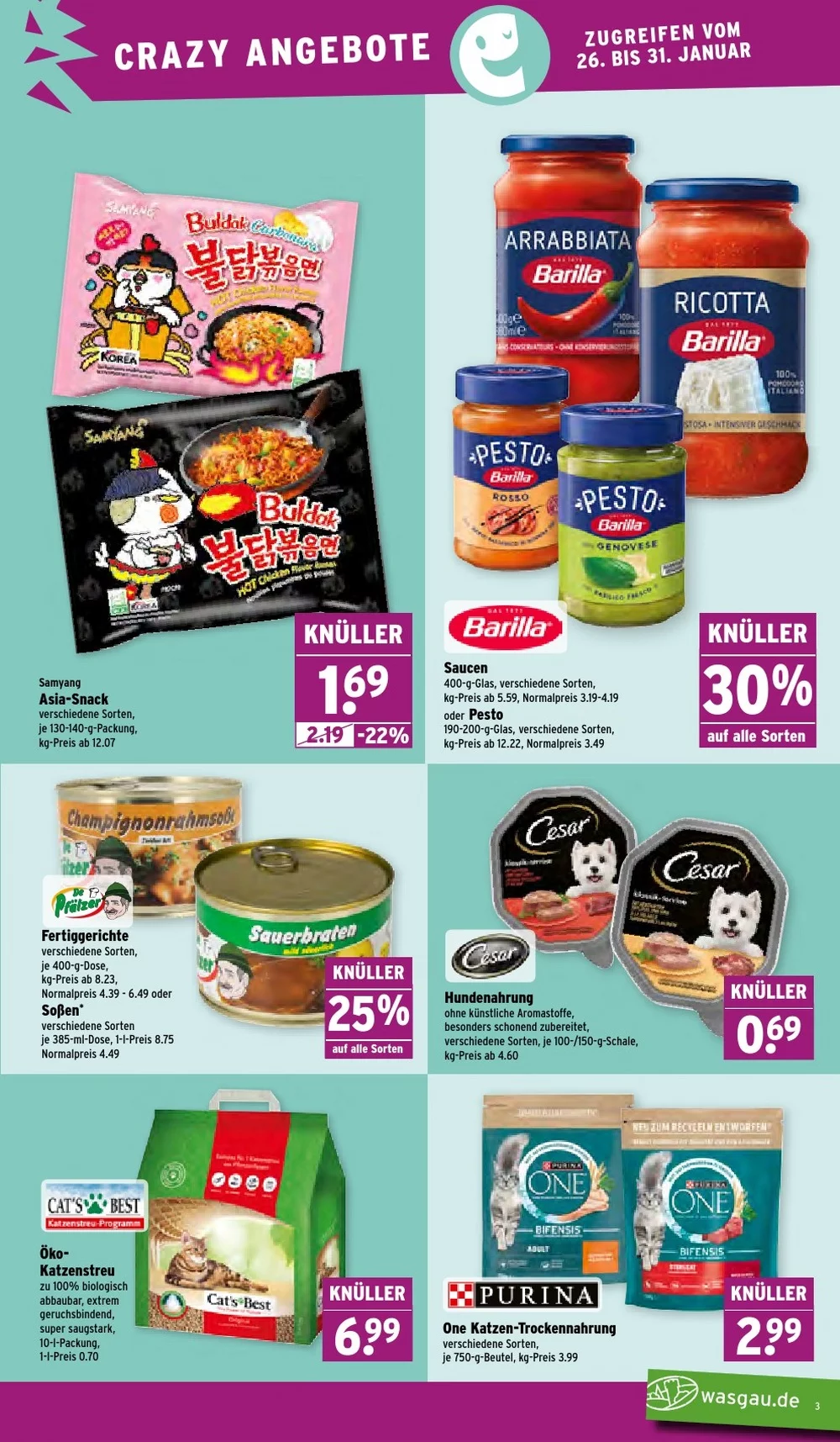 wasgau prospekt januar 26 31 3