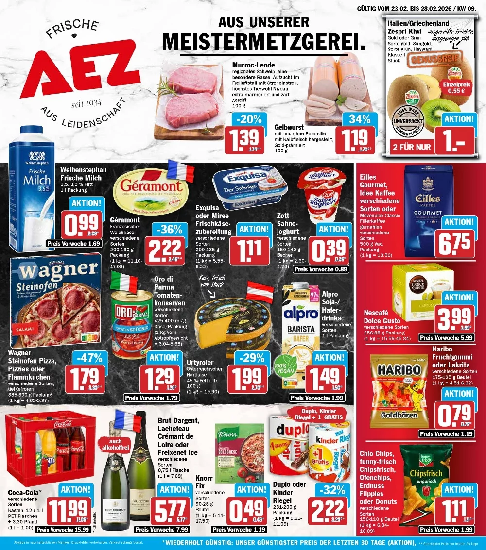 AEZ Prospekt 23.02.2026 bis 28.02.2026 1 aez prospekt kw-9