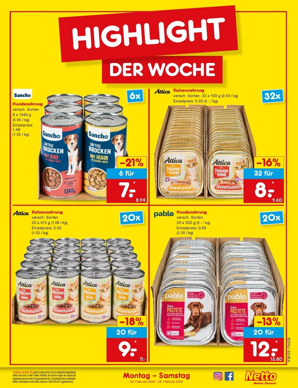 Netto Marken-Discount Prospekt 23.02.2026 bis 28.02.2026 3 netto marken prospekt februar 2 28 3