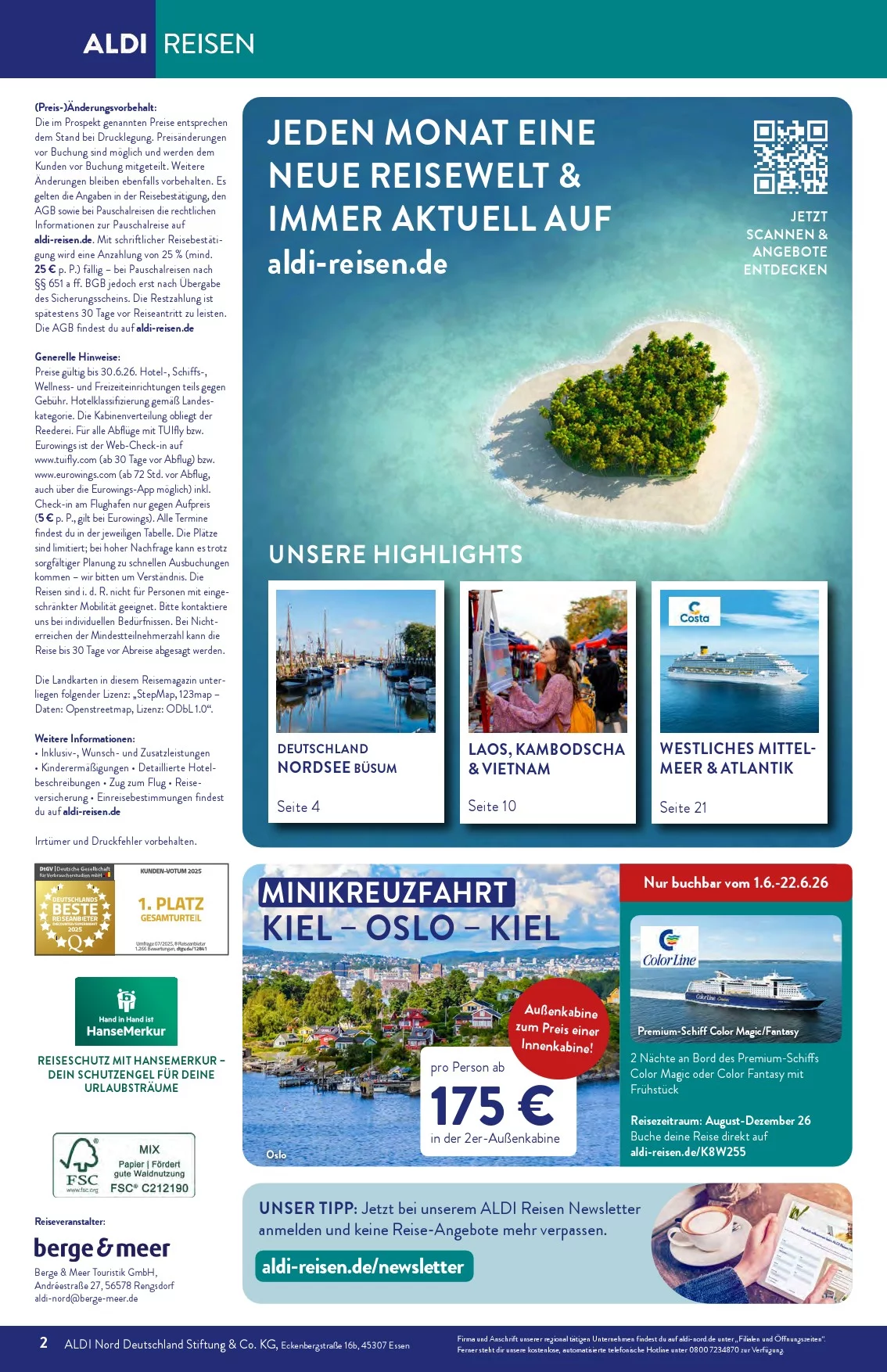 aldi nord reisen prospekt 2