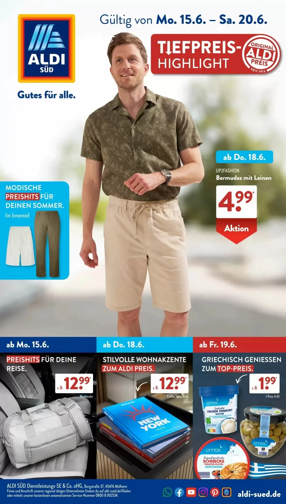 Aldi Süd Prospekt Neu 15.06.2026 bis 20.06.2026 1 aldi süd prospekt kw-25