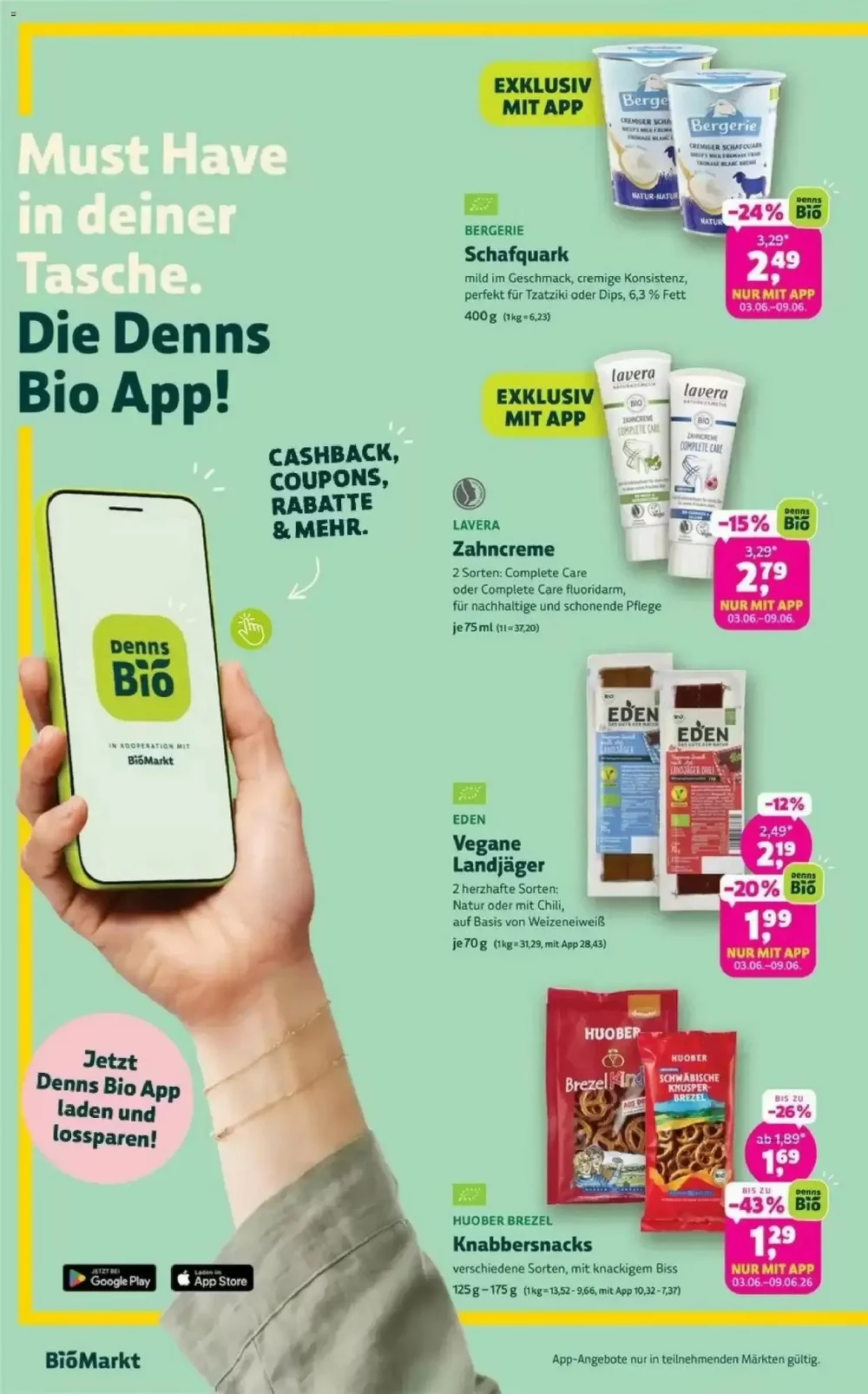 Denn's Biomarkt Prospekt 03.06.2026 bis 16.06.2026 2 denns bio markt prospekt juni 3 16 2