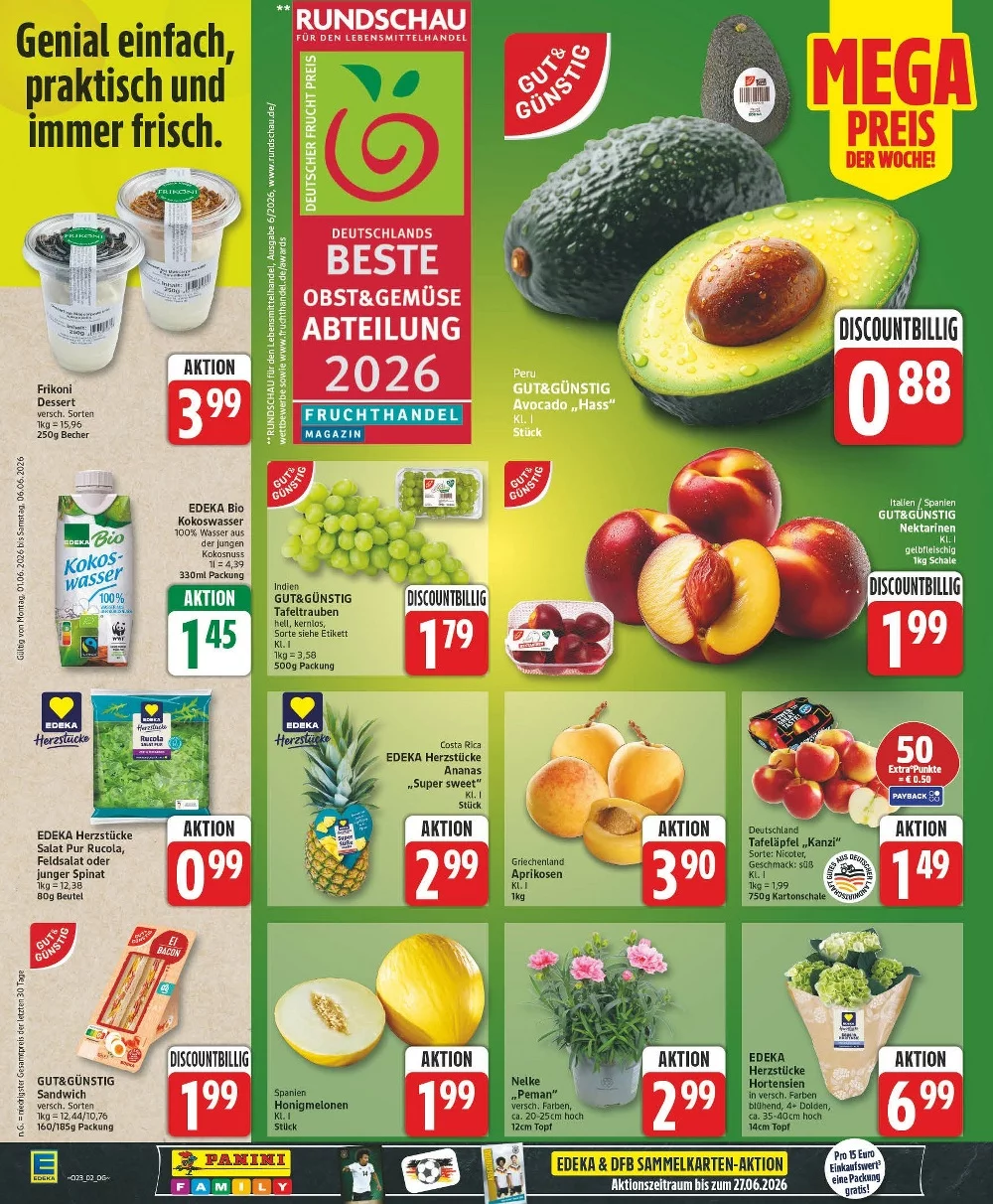 edeka prospekt juni 1 6 2 1