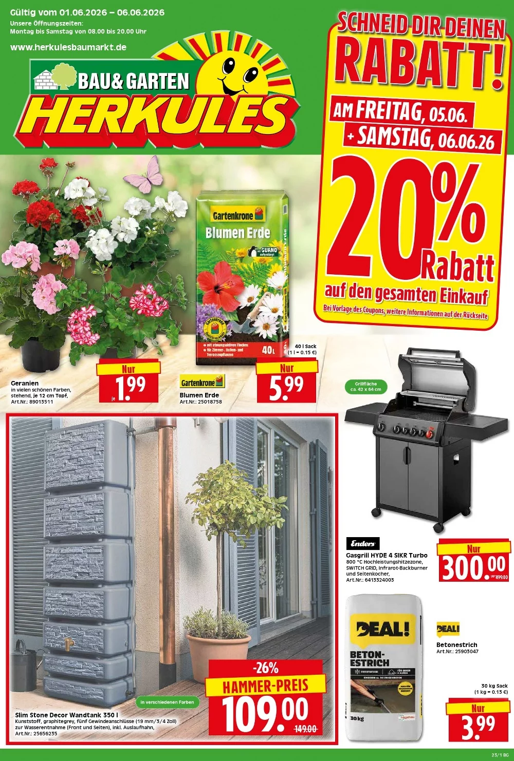 herkules baumarkt prospekt kw-23