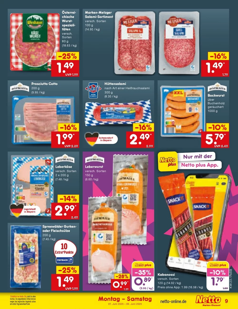 netto marken prospekt juni 1 6 9