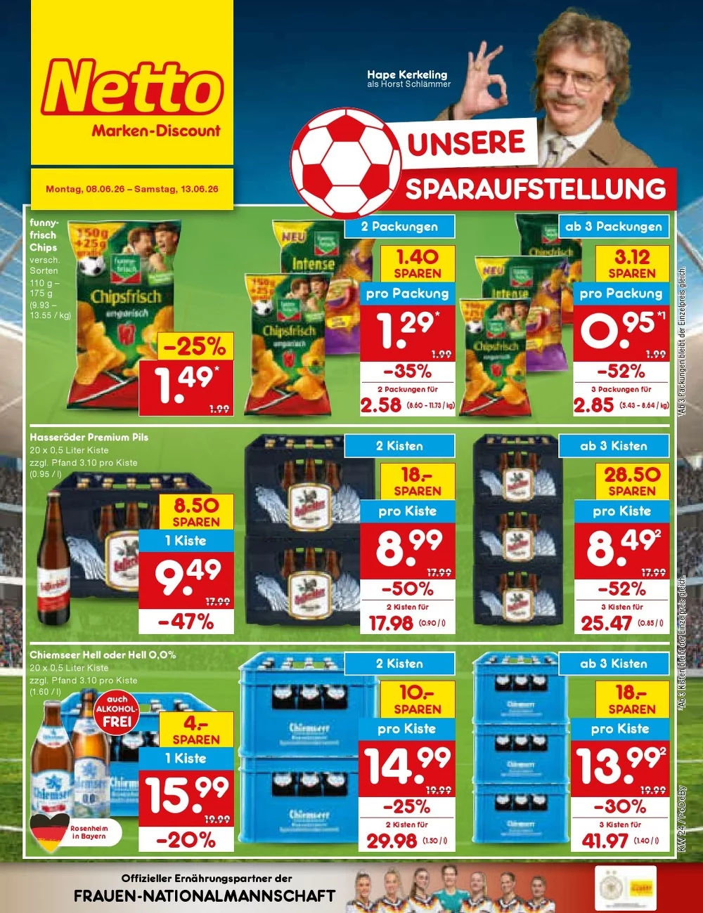 Netto Marken-Discount Prospekt Neu 22.06.2026 bis 27.06.2026 3 netto marken prospekt juni 8 13 3