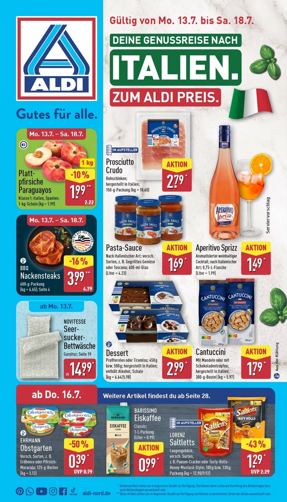 Aldi Nord Prospekt 13.07.2026 bis 18.07.2026 1 aldi nord prospekt kw-29