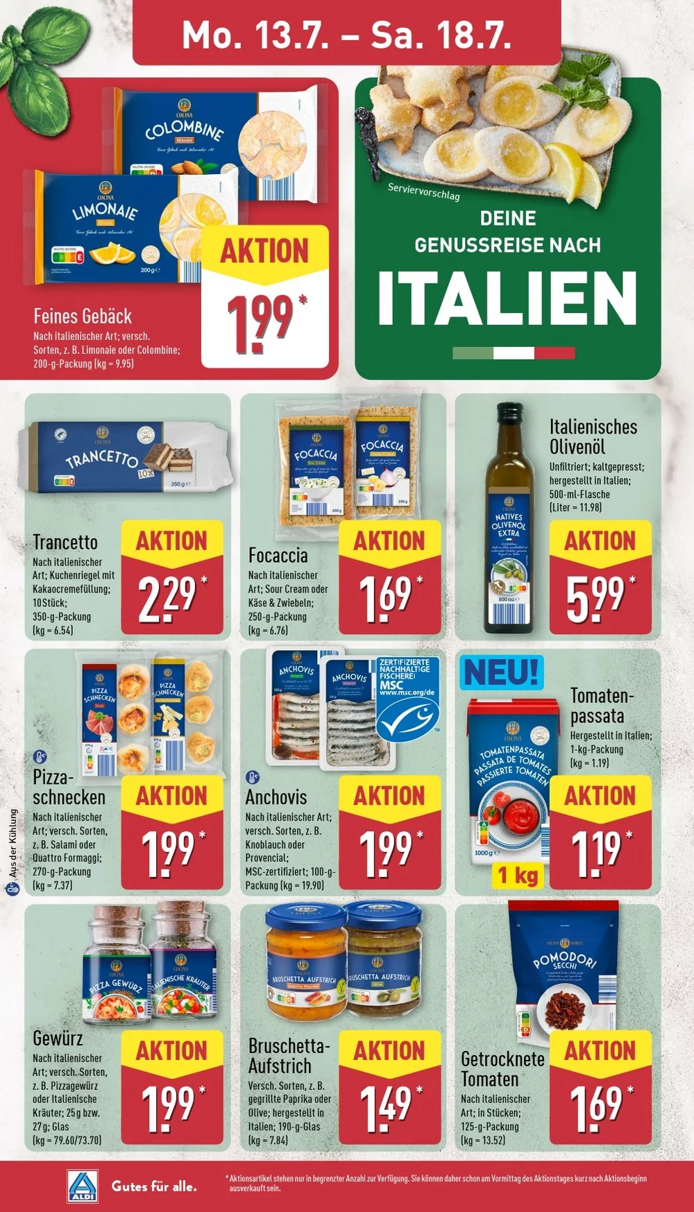 aldi nord prospekt juli 13 18 12