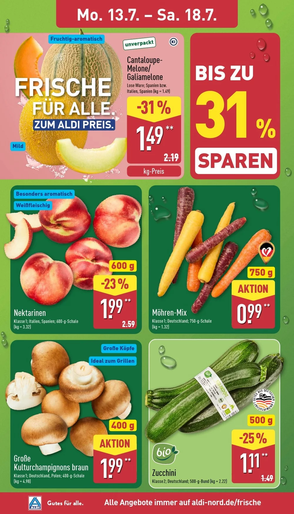 Aldi Nord Prospekt 13.07.2026 bis 18.07.2026 2 aldi nord prospekt juli 13 18 2