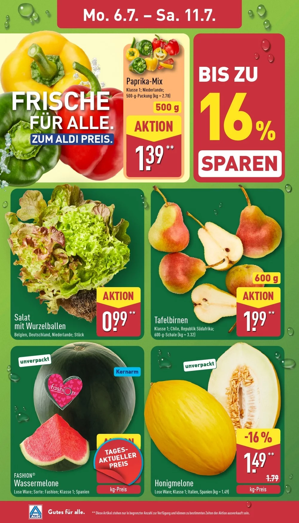 aldi nord prospekt juli 6 11 2