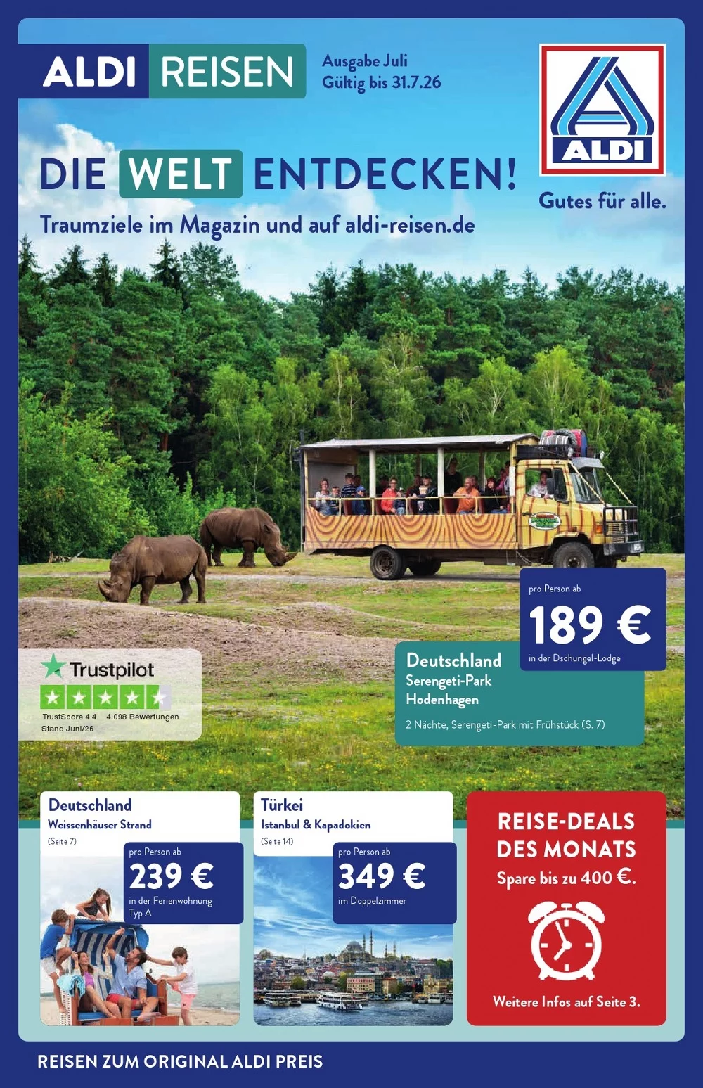 Aldi Nord Reisen Prospekt Juli 2026 1 aldi nord reisen juli