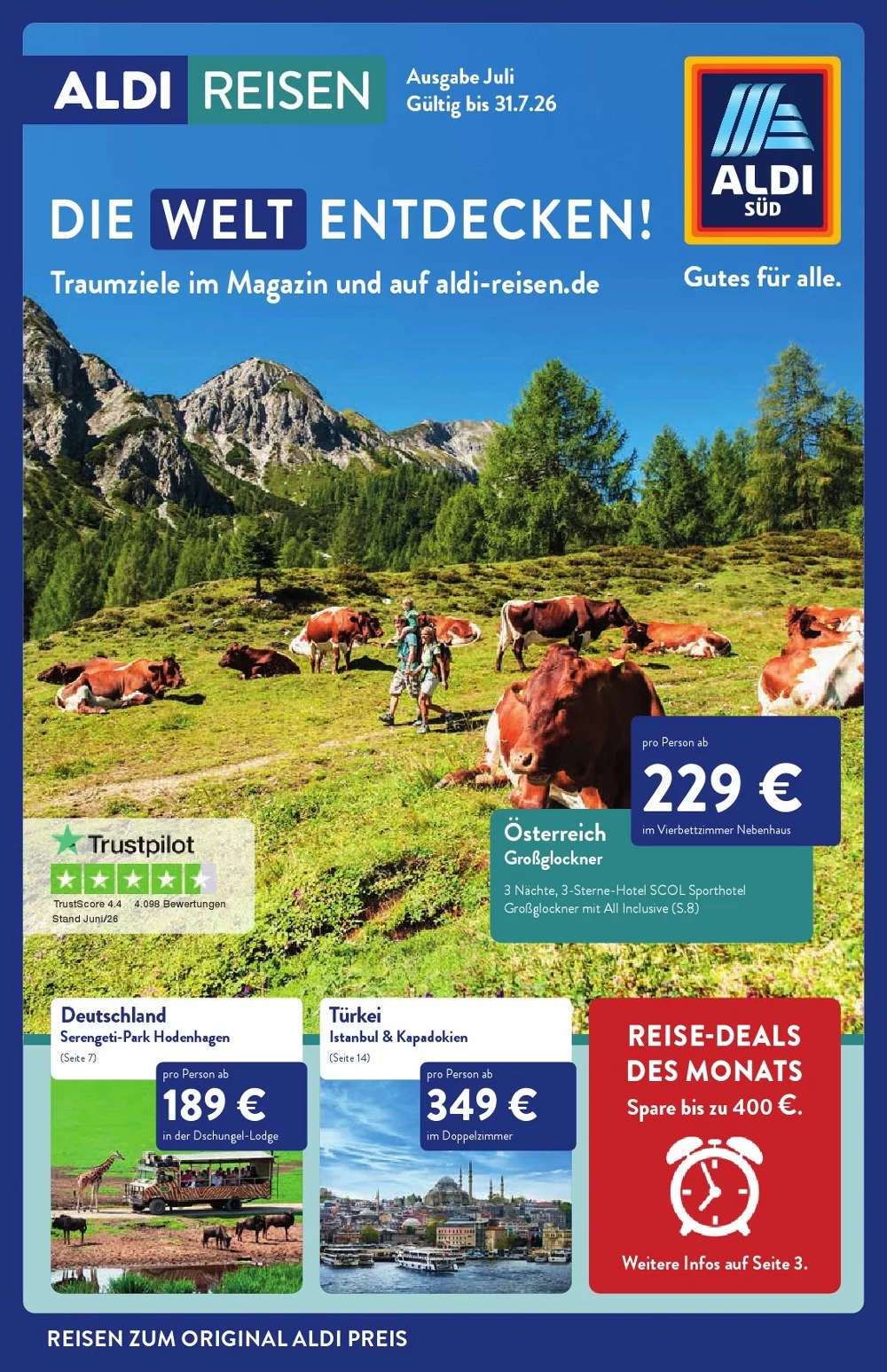Aldi Süd Reisen Prospekt Juli 2026 1 aldi süd reisen juli
